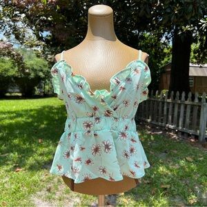 Vero Moda Floral Ruffle Top